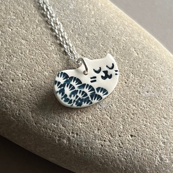 White Cat Necklace - Seconds Sale