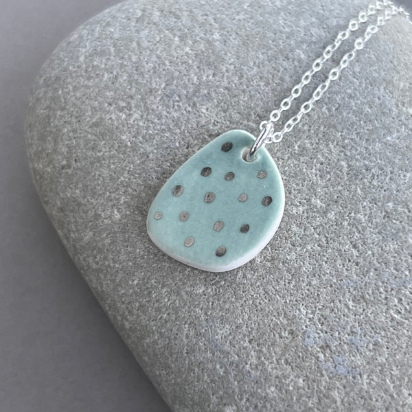 Seafoam & Platinum Necklace