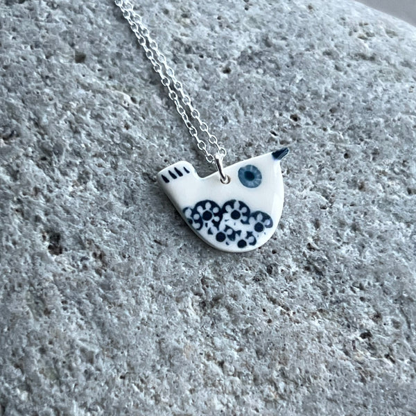 Porcelain Wren Necklace