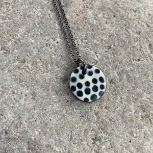 Small Indigo Dots Necklace