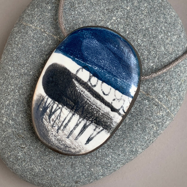 Large Single Landscape Bead Necklace