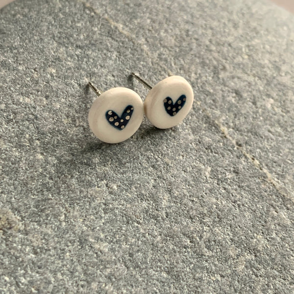 Heart Lustre Studs - Seconds Sale