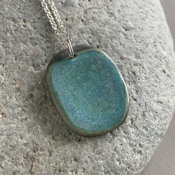 Large Seafoam Pebble Necklace - Seconds Sale