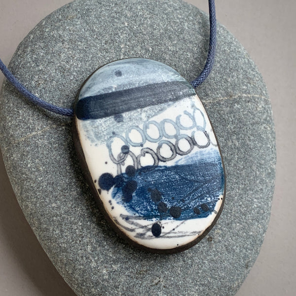 Large Single Landscape Bead Necklace