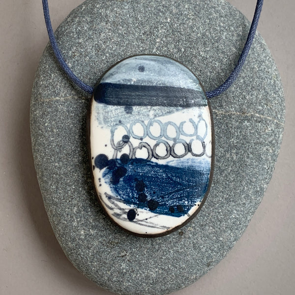 Large Single Landscape Bead Necklace