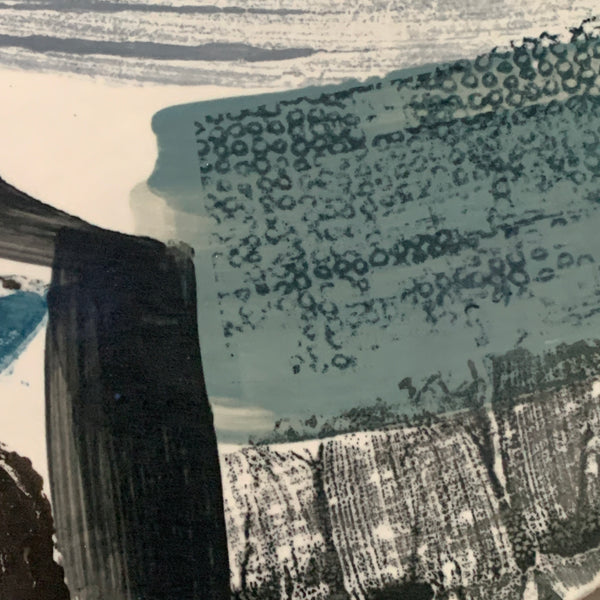 Snow Fields 2 // Abstract Stoneware Landscape