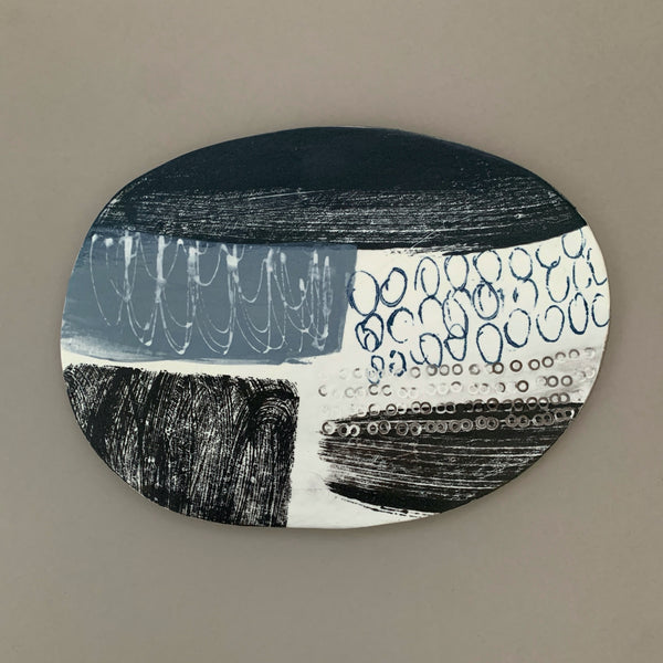 Snow Fields 1 // Abstract Stoneware Landscape