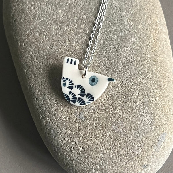 Porcelain Wren Necklace - Seconds Sale