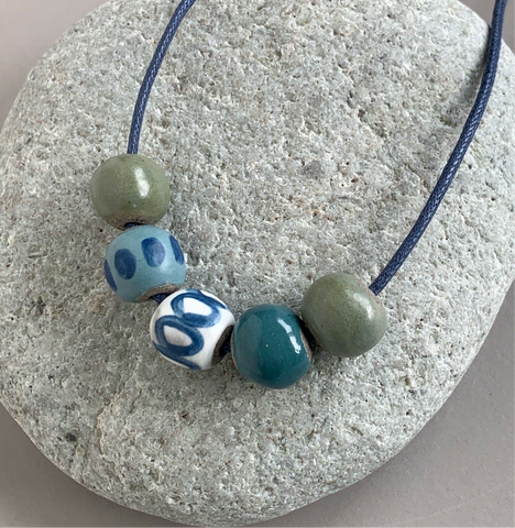 Small Pebble Beads Necklace #1