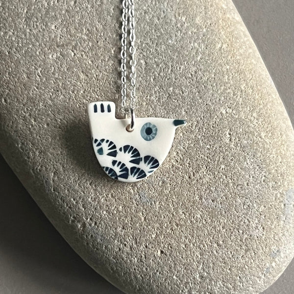 Porcelain Wren Necklace - Seconds Sale