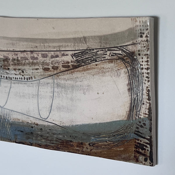 Llanw / Tide : Abstract Stoneware Landscape Wall Piece