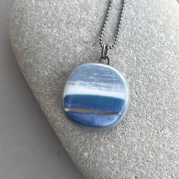 Large Landscape Charm Necklace - Seconds Sale