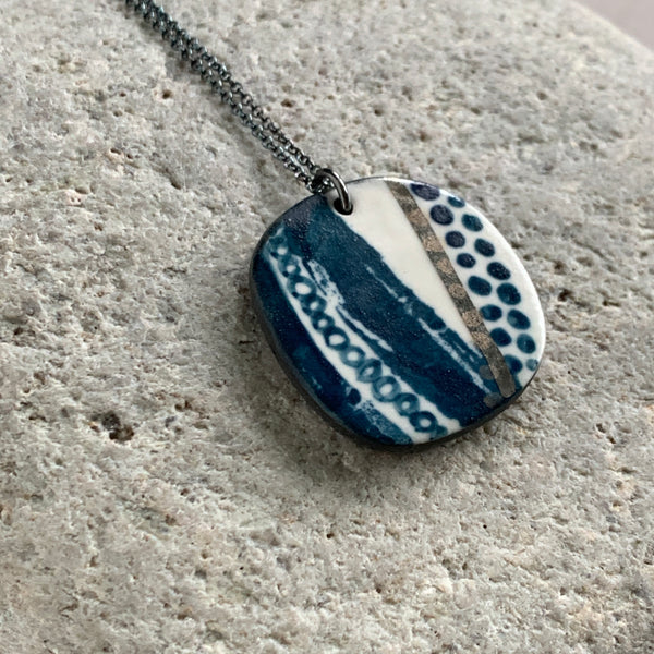Seed Pod Lustre Necklace #2