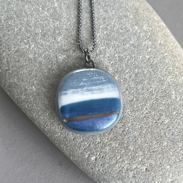 Large Landscape Charm Necklace - Seconds Sale