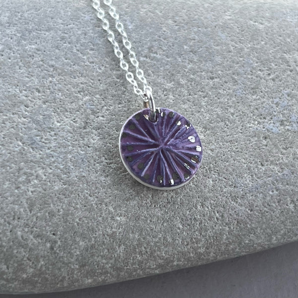 Berry & Platinum Star Pendant