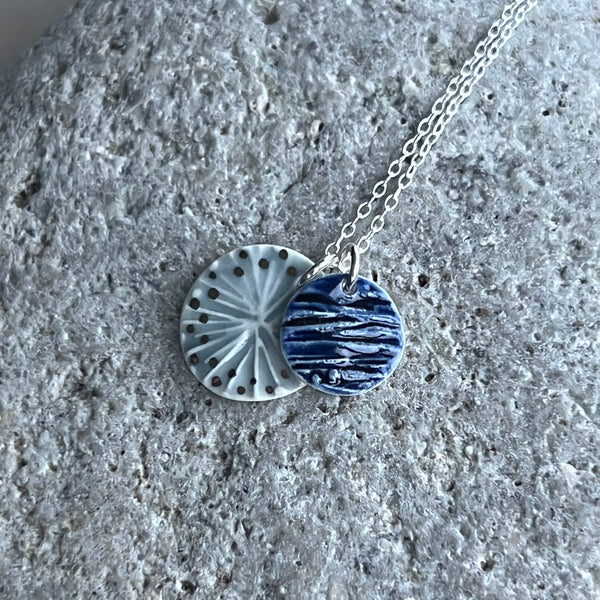 Cloud & Indigo Double Necklace