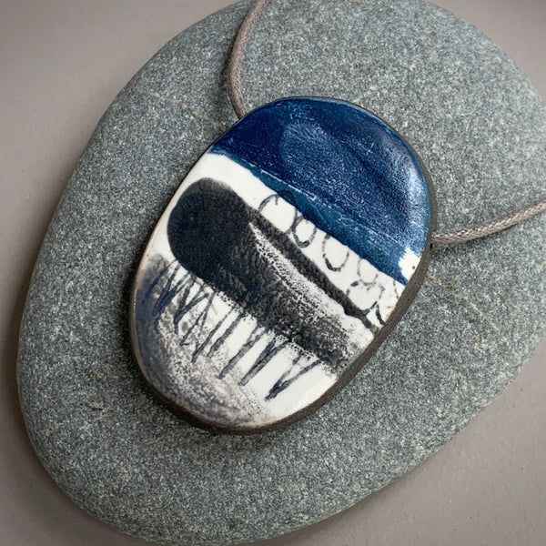 Large Single Landscape Bead Necklace