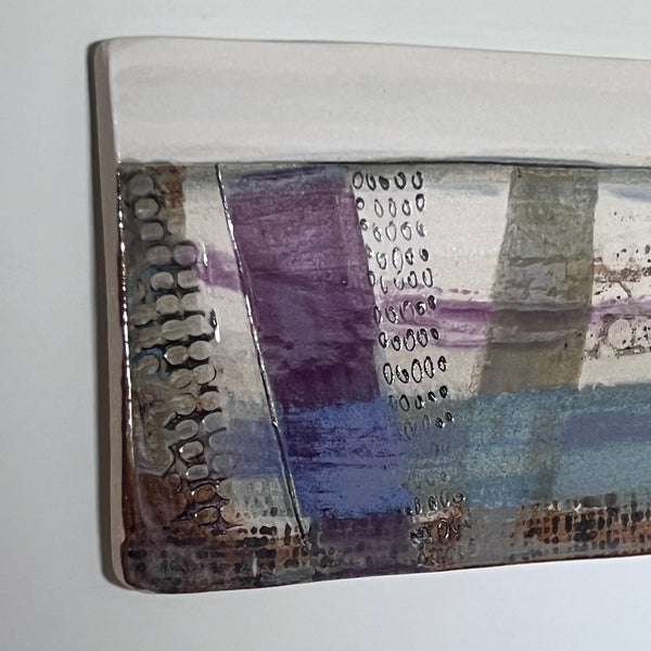 Olion y Môr / Sea Traces : Abstract Stoneware Landscape Wall Piece