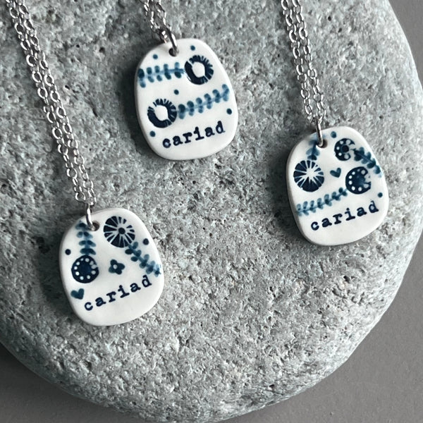 Cymraeg / Welsh Pendants - Cariad
