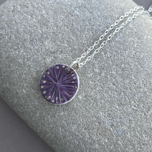 Berry & Platinum Star Pendant