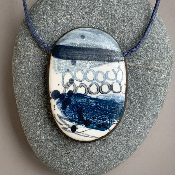 Large Single Landscape Bead Necklace