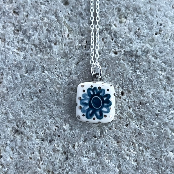Square Flower Necklace