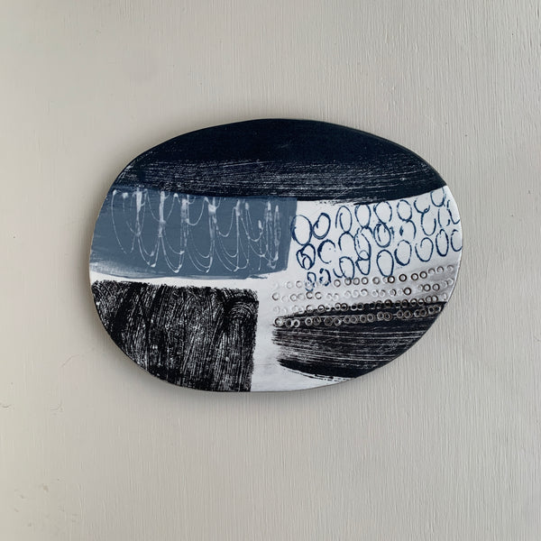 Snow Fields 1 // Abstract Stoneware Landscape