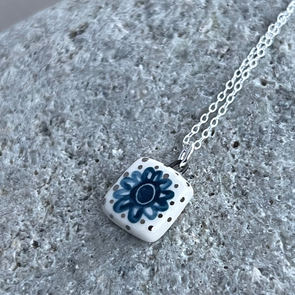 Square Flower Necklace