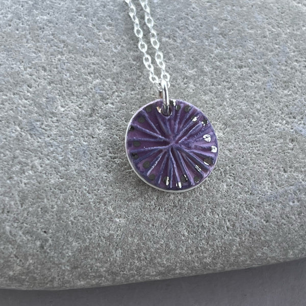 Berry & Platinum Star Pendant