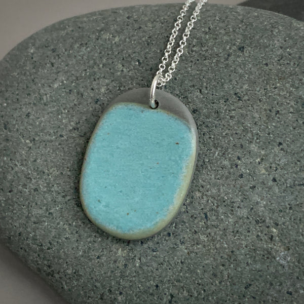 Large Seafoam Pebble Necklace