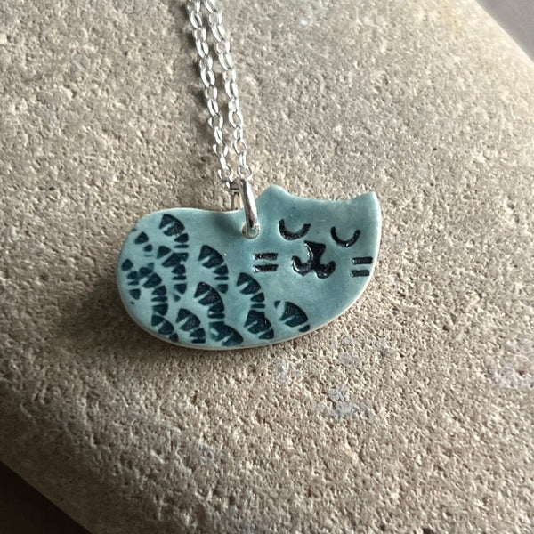 Green Cat Necklace - Seconds Sale