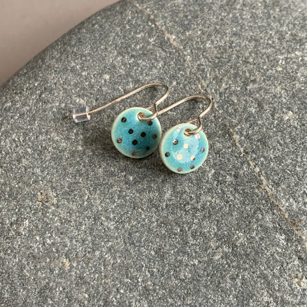 Aqua Dots Earrings
