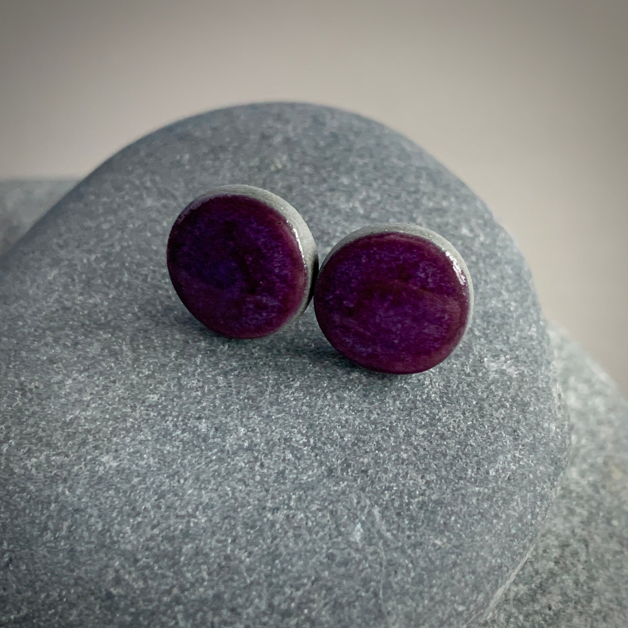 Deep Berry Studs