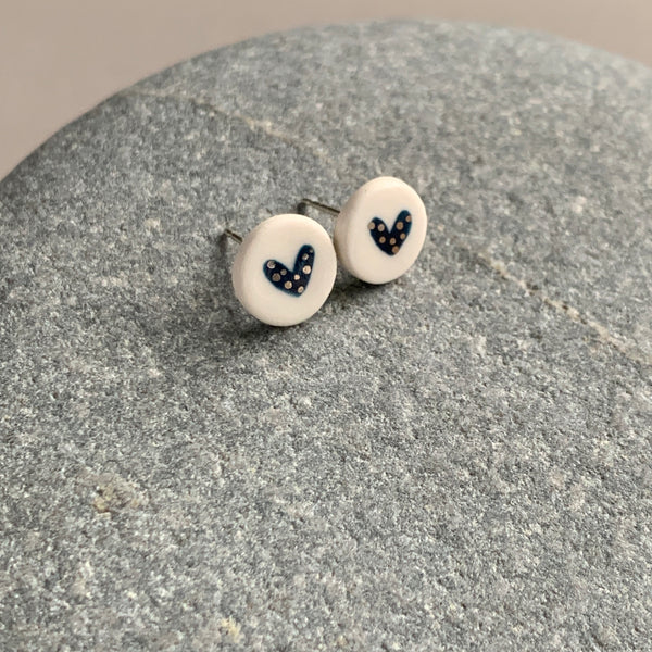 Heart Lustre Studs - Seconds Sale