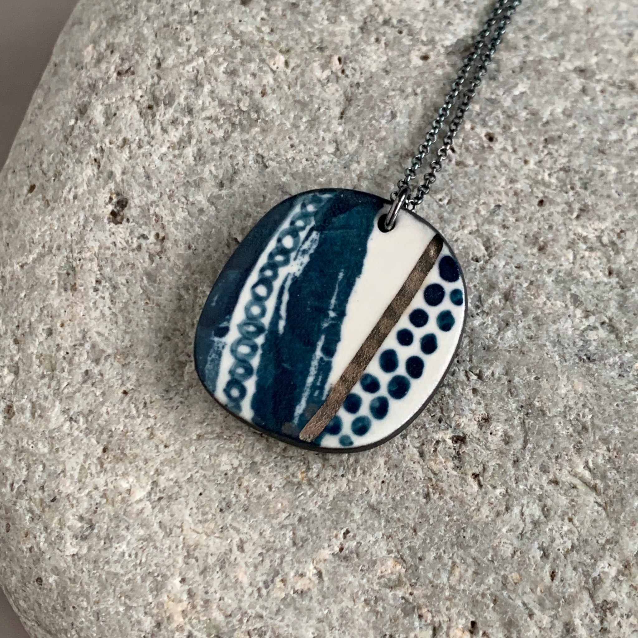 Seed Pod Lustre Necklace #2