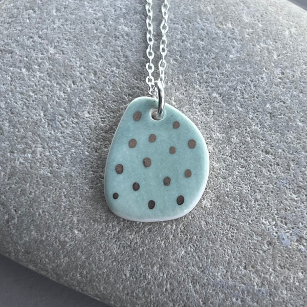 Seafoam & Platinum Necklace