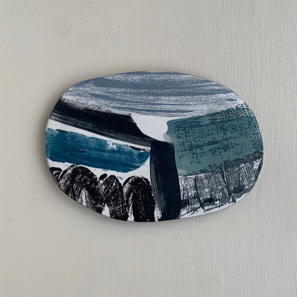 Snow Fields 2 // Abstract Stoneware Landscape