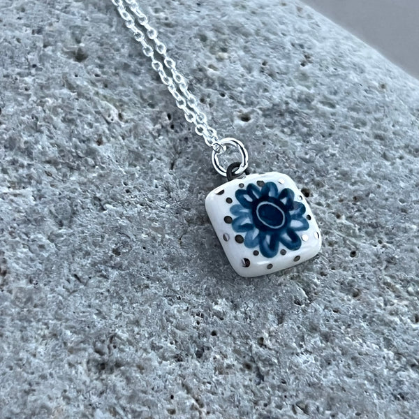 Square Flower Necklace