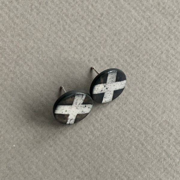 Large Monochrome Studs #7