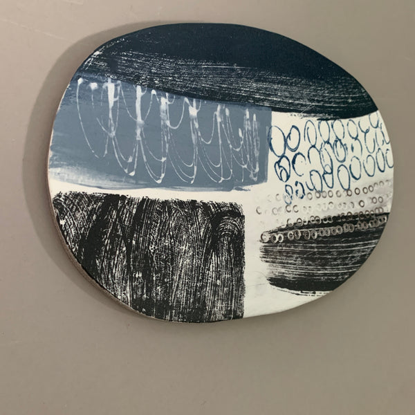 Snow Fields 1 // Abstract Stoneware Landscape