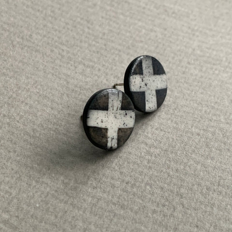 Large Monochrome Studs #7