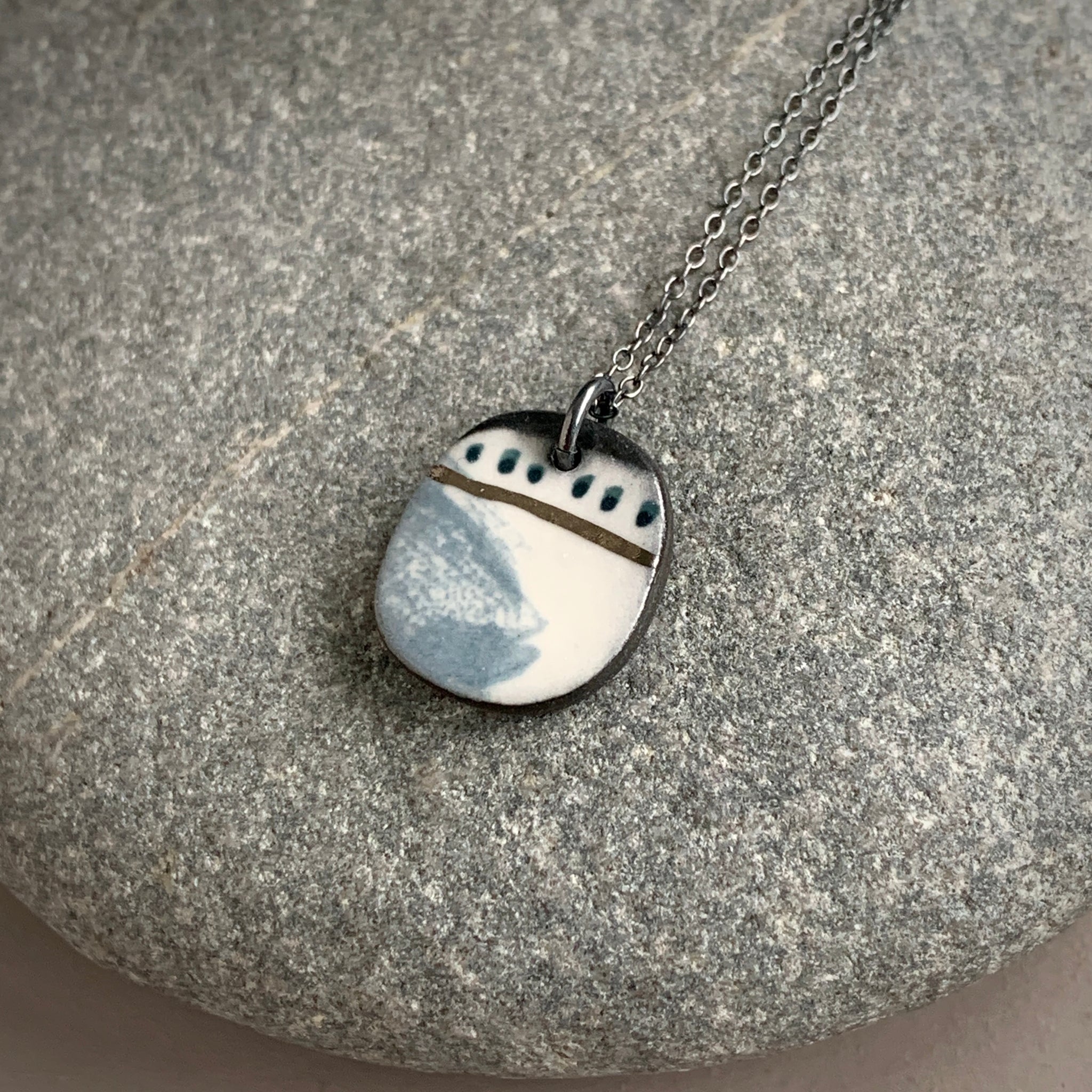 Small Snow Fields Pendant #3