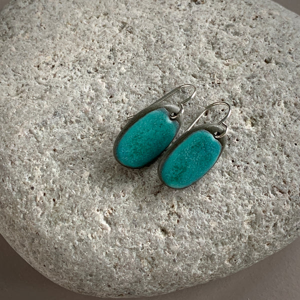 Aqua Pebble Earrings