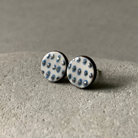 Platinum and Dots Studs