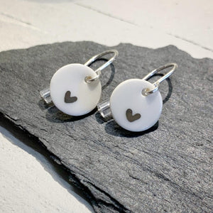 Porcelain and Lustre Earrings